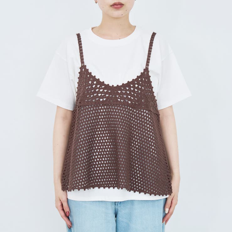 【再入荷 / 新色登場 / セットアイテム】クロシェキャミセットT | coen【women】 | 詳細画像43 