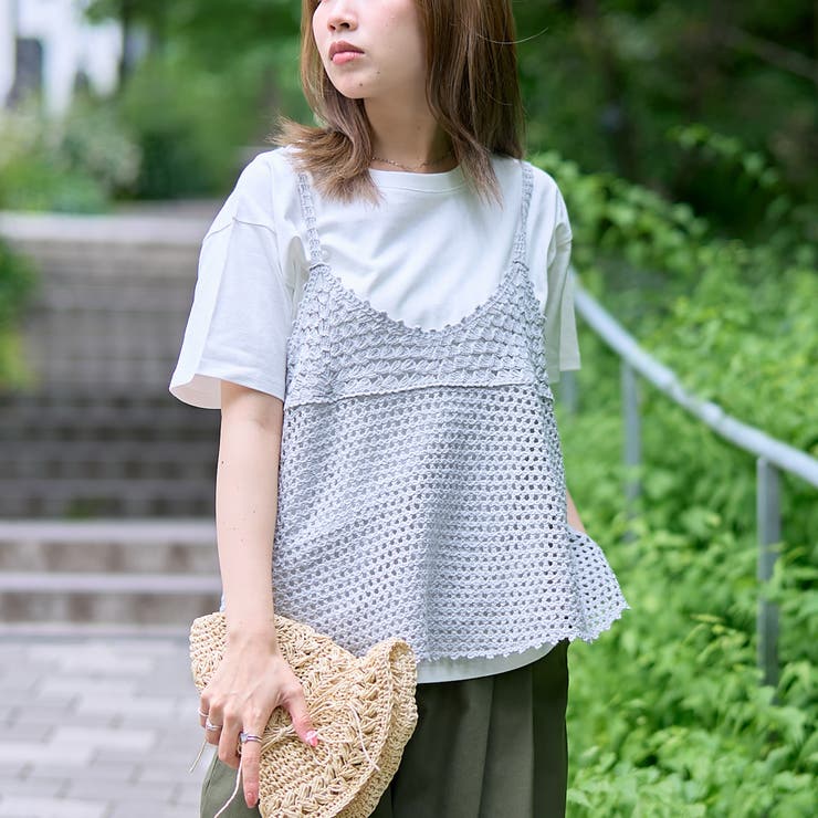 その他2 | 【再入荷 / 新色登場 / セットアイテム】クロシェキャミセットT | coen【women】
