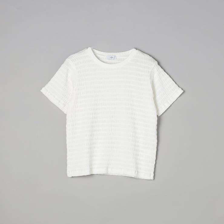 シャーリング風コンパクト半袖Tシャツ | coen【women】 | 詳細画像35 