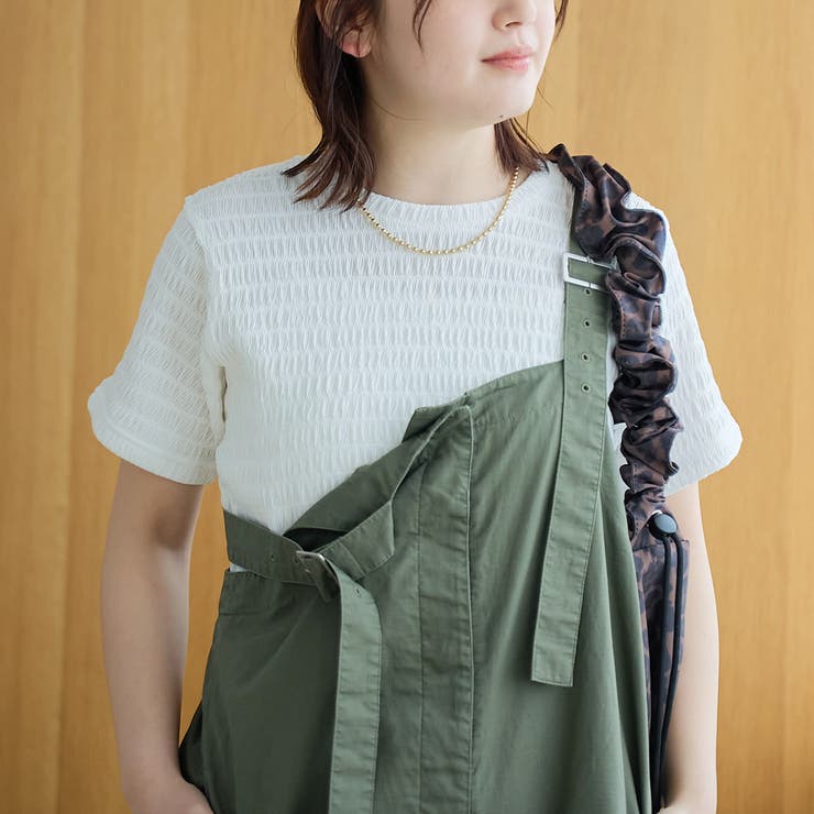シャーリング風コンパクト半袖Tシャツ | coen【women】 | 詳細画像5 