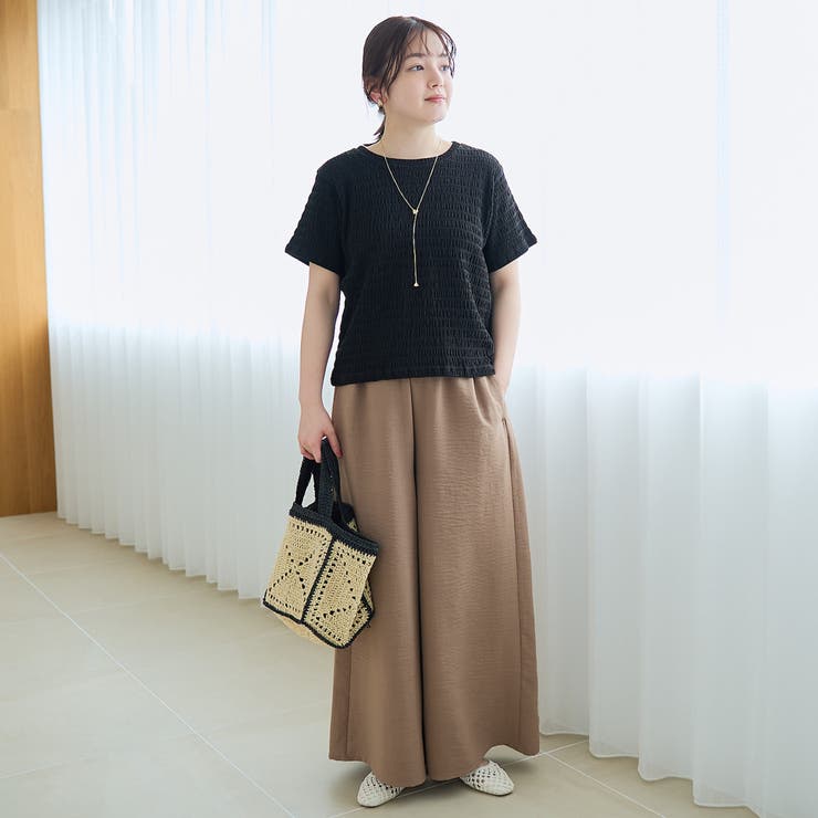 シャーリング風コンパクト半袖Tシャツ | coen【women】 | 詳細画像8 