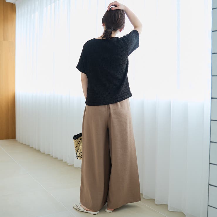シャーリング風コンパクト半袖Tシャツ | coen【women】 | 詳細画像9 
