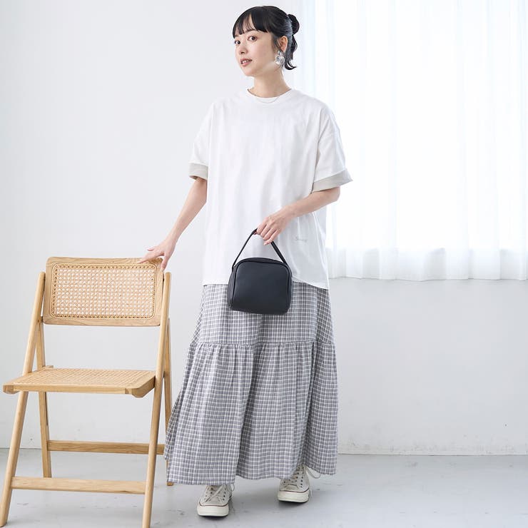 袖裏配色 ロゴ刺繍Tシャツ | coen【women】 | 詳細画像2 
