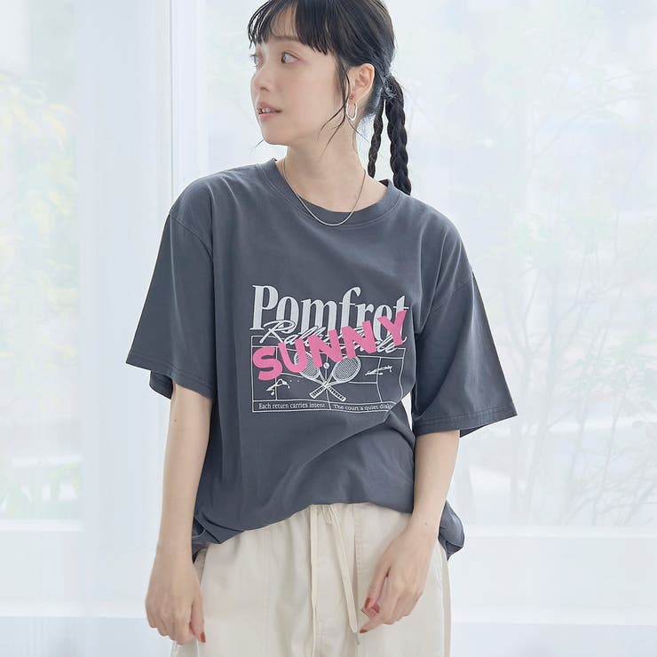 DK.GRAY | SUNNYロゴアソートプリントTシャツ | coen【women】