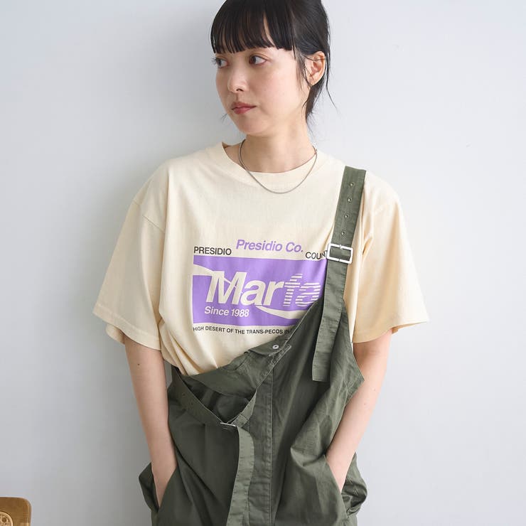 NATURAL | スポーティーロゴアソートプリントTシャツ | coen【women】