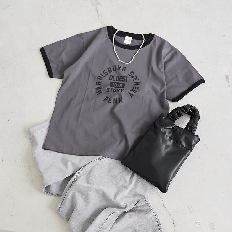 【汗染み軽減 / 接触冷感】アソートロゴリンガーTシャツ | coen【women】 | 詳細画像1 