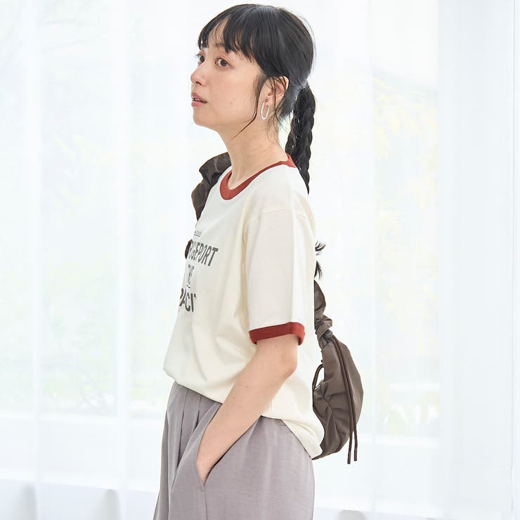 【汗染み軽減 / 接触冷感】アソートロゴリンガーTシャツ | coen【women】 | 詳細画像7 