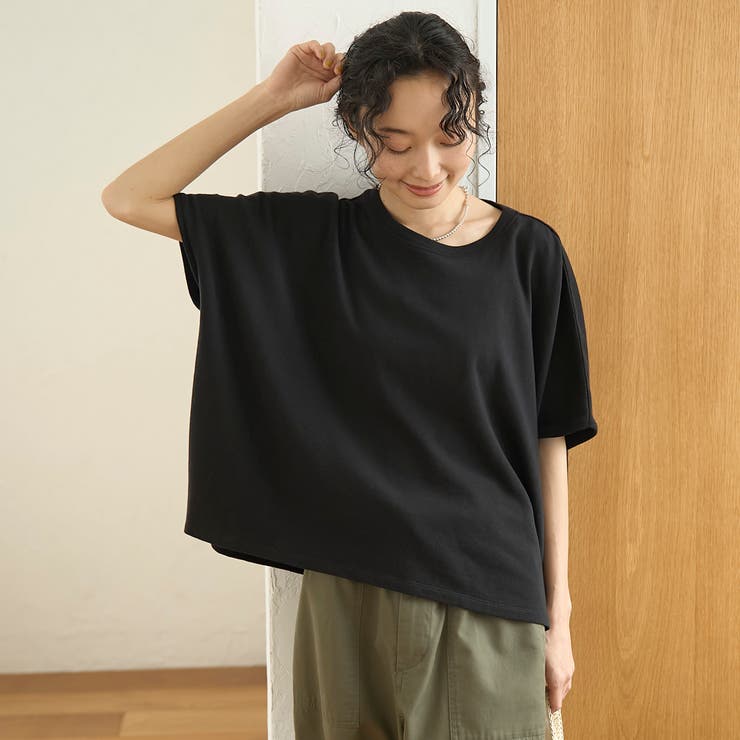 シアーミニ裏毛 ゆるスクエアカットソー | coen【women】 | 詳細画像12 