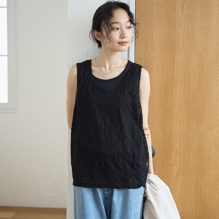 【セットアイテム】レースレイヤード タンクトップセット | coen【women】 | 詳細画像15 