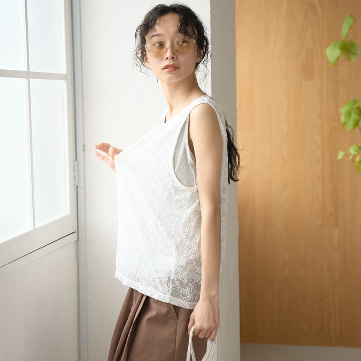 【セットアイテム】レースレイヤード タンクトップセット | coen【women】 | 詳細画像22 