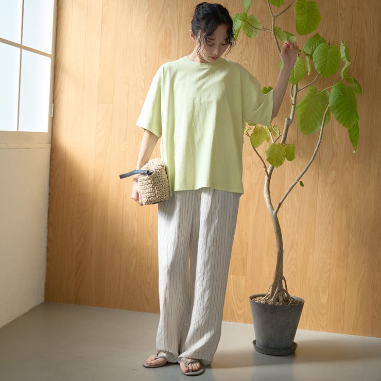 布帛ドッキング ピグメントフリルTシャツ | coen【women】 | 詳細画像17 