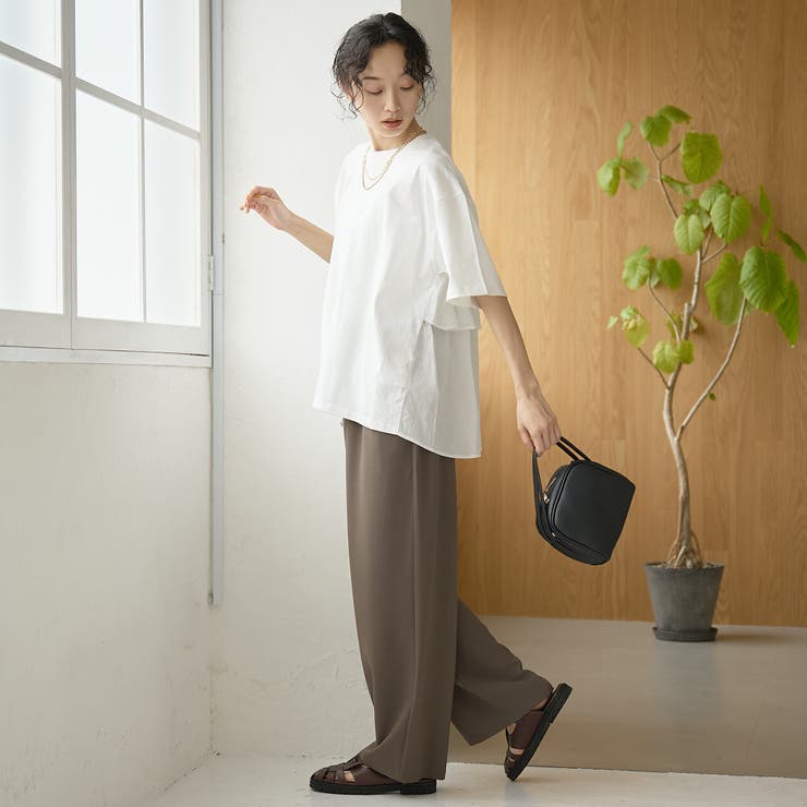 布帛ドッキング ピグメントフリルTシャツ | coen【women】 | 詳細画像3 
