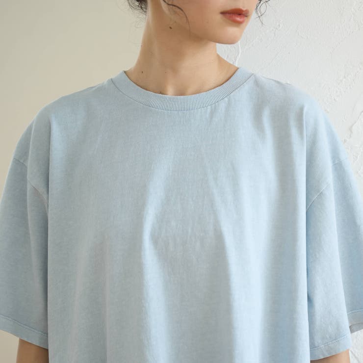 布帛ドッキング ピグメントフリルTシャツ | coen【women】 | 詳細画像35 