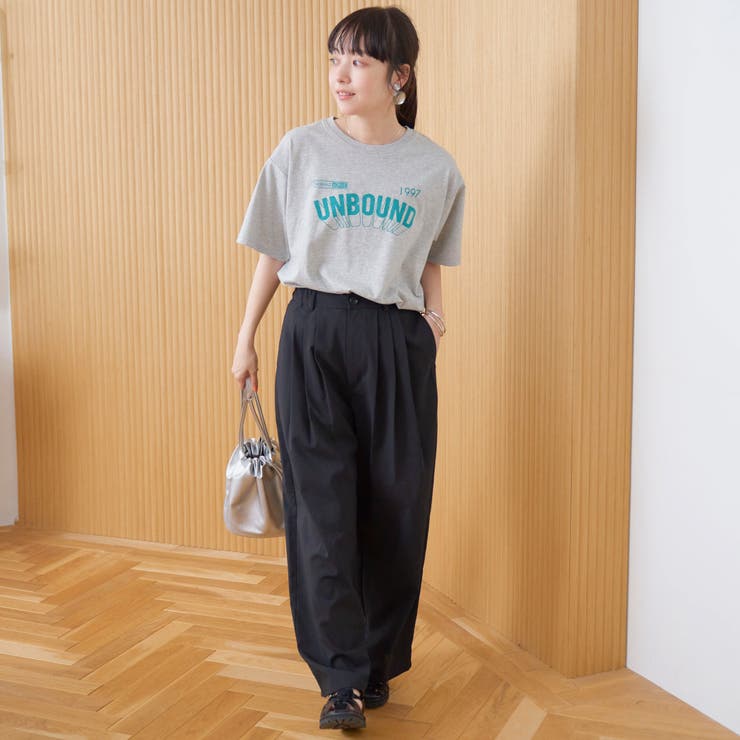 【汗染み軽減】 立体ロゴ風プリントTシャツ | coen【women】 | 詳細画像7 