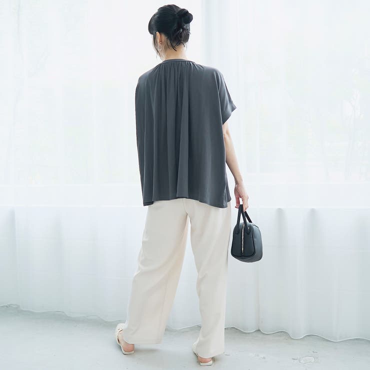 強撚コットン ギャザーデザインカットソー | coen【women】 | 詳細画像10 
