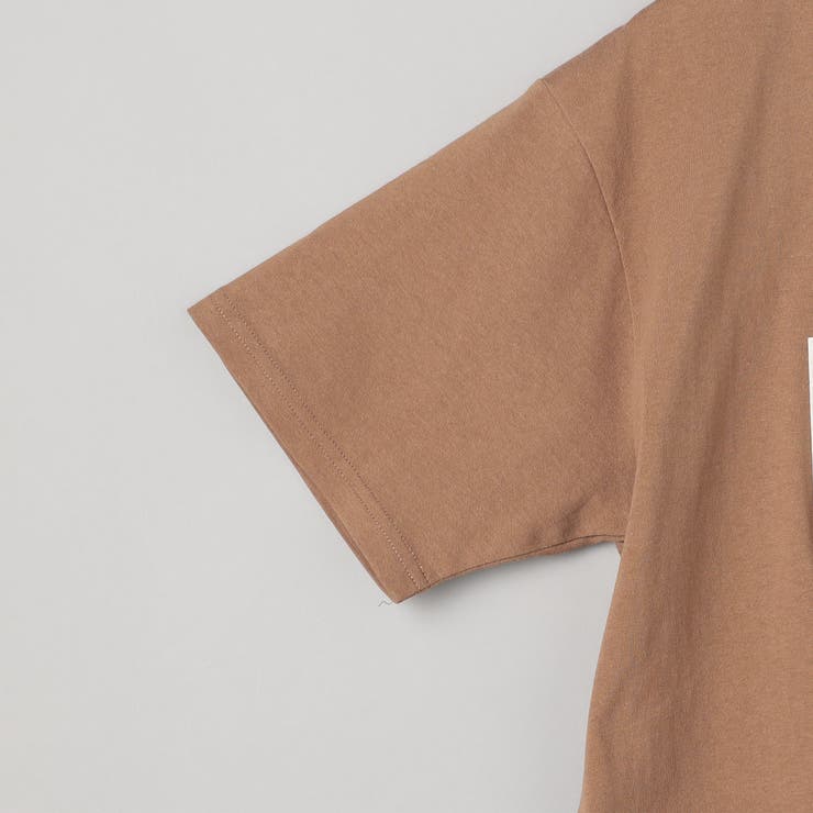 フラワーワッフル刺繍 ロゴプリントゆるTシャツ | coen【women】 | 詳細画像23 