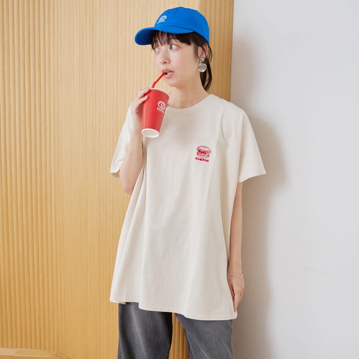 【DOMDOM（ドムドム）×coen】ワンポイント刺繍フットボールTシャツ | coen【women】 | 詳細画像14 