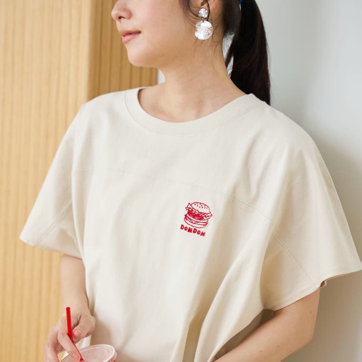 【DOMDOM（ドムドム）×coen】ワンポイント刺繍フットボールTシャツ | coen【women】 | 詳細画像16 