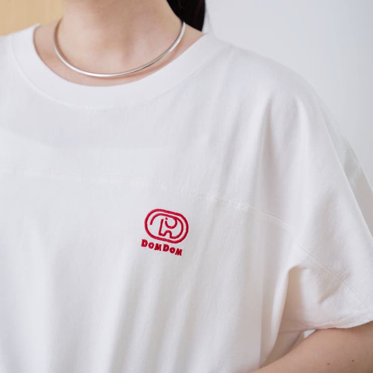 【DOMDOM（ドムドム）×coen】ワンポイント刺繍フットボールTシャツ | coen【women】 | 詳細画像6 