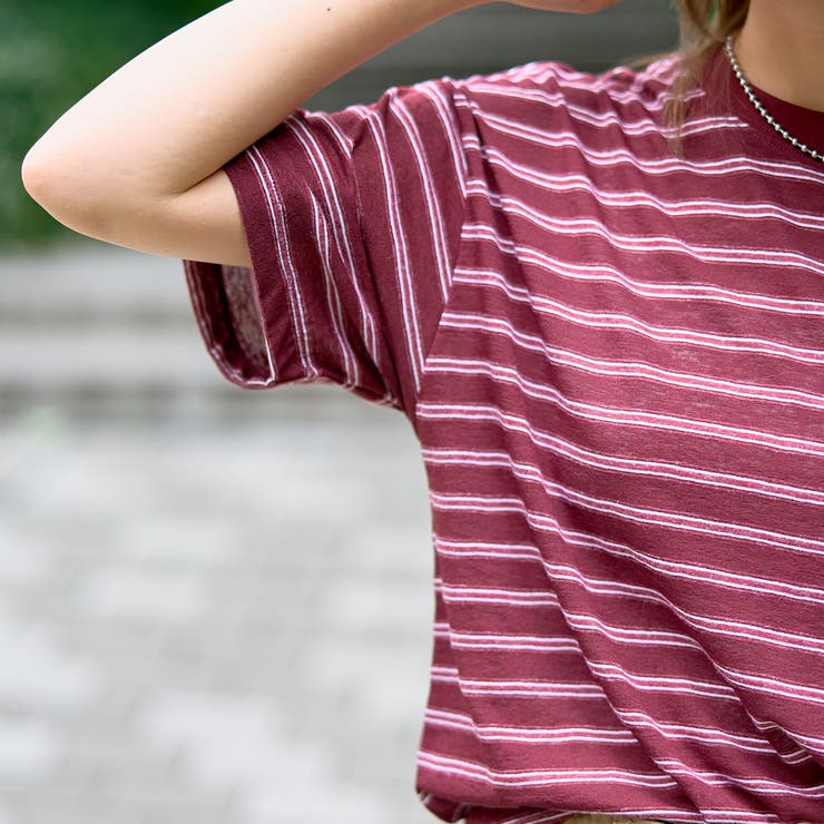シアーマルチボーダーTシャツ | coen【women】 | 詳細画像15 