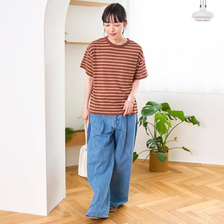 シアーマルチボーダーTシャツ | coen【women】 | 詳細画像2 
