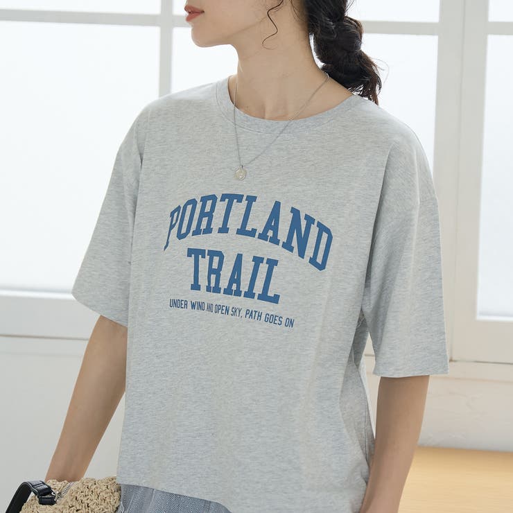 【汗染み軽減 / 接触冷感】裾レースドッキング アソートロゴプリントTシャツ | coen【women】 | 詳細画像16 