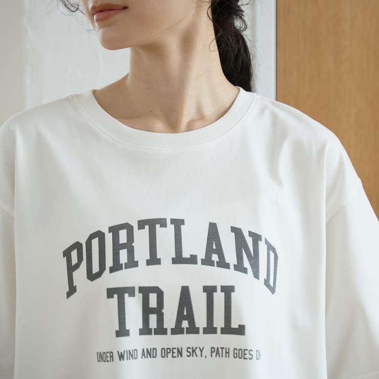 【汗染み軽減 / 接触冷感】裾レースドッキング アソートロゴプリントTシャツ | coen【women】 | 詳細画像35 