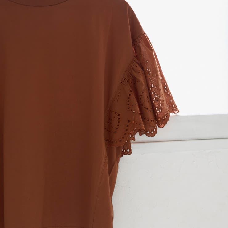 カットワークレース 袖切替デザインTシャツ | coen【women】 | 詳細画像17 