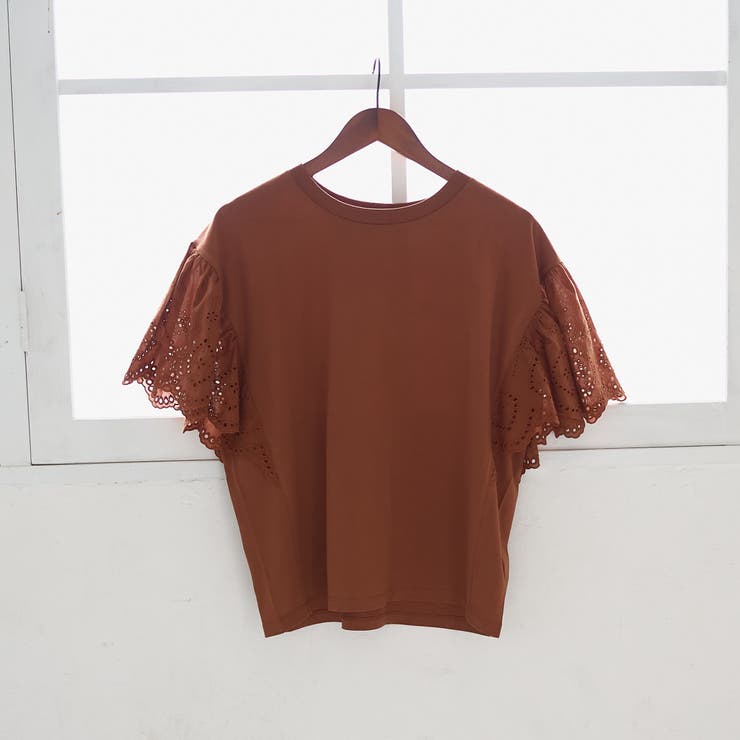 カットワークレース 袖切替デザインTシャツ | coen【women】 | 詳細画像18 