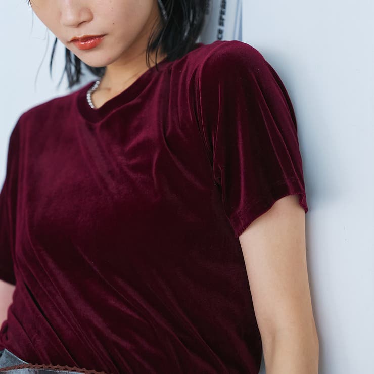 シアーベロア コンパクト半袖Tシャツ | coen【women】 | 詳細画像18 
