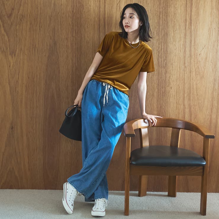 シアーベロア コンパクト半袖Tシャツ | coen【women】 | 詳細画像19 