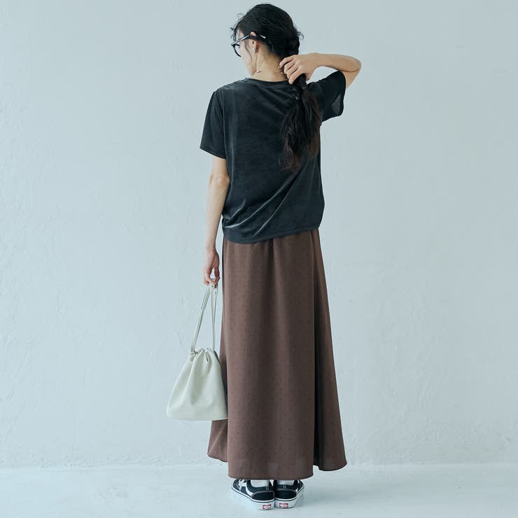 シアーベロア コンパクト半袖Tシャツ | coen【women】 | 詳細画像3 