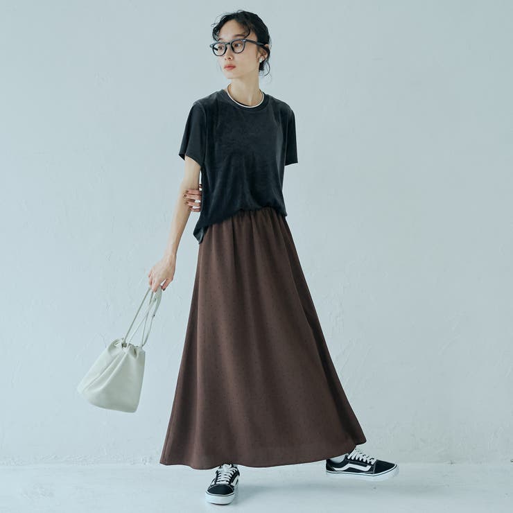 シアーベロア コンパクト半袖Tシャツ | coen【women】 | 詳細画像4 