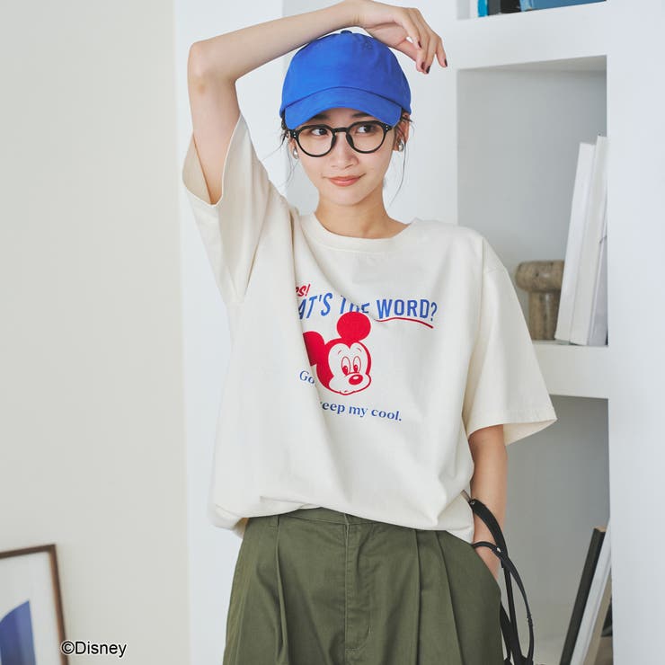 【MICKEY（ミッキー） 別注】アソートロゴプリント 半袖ユニTシャツ（WEB… | coen【women】 | 詳細画像16 