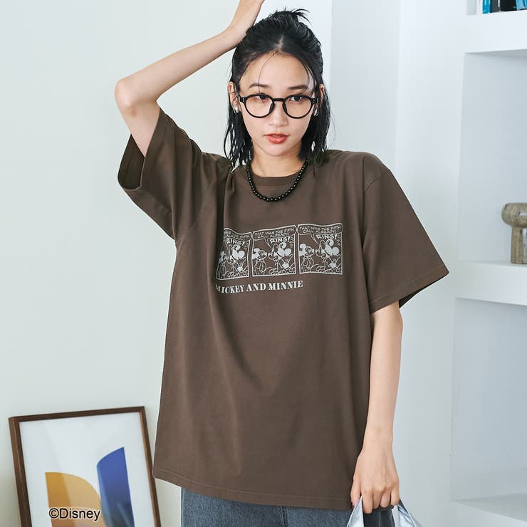 【MICKEY（ミッキー） 別注】アソートロゴプリント 半袖ユニTシャツ（WEB… | coen【women】 | 詳細画像19 