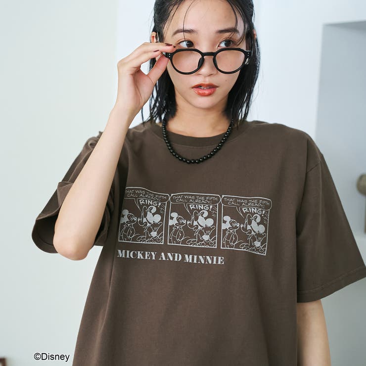 DK.BROWN | 【MICKEY（ミッキー） 別注】アソートロゴプリント 半袖ユニTシャツ（WEB… | coen【women】