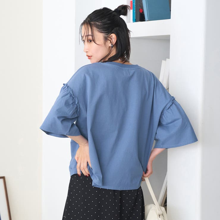 【MICKEY（ミッキー）/別注】ミッキー＆ミニー 袖フリル半袖Tシャツ | coen【women】 | 詳細画像15 