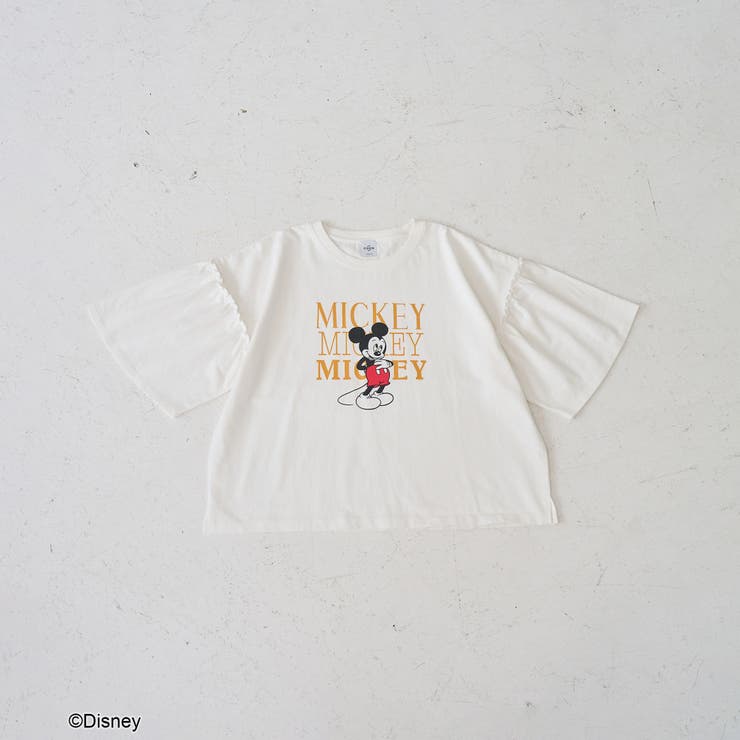 【MICKEY（ミッキー）/別注】ミッキー＆ミニー 袖フリル半袖Tシャツ | coen【women】 | 詳細画像18 