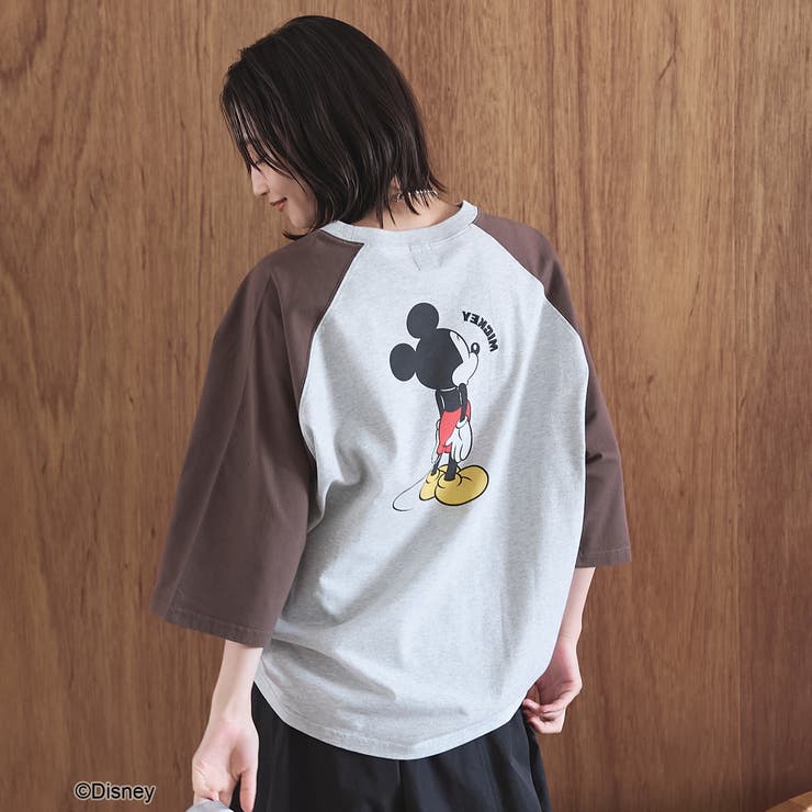 【MICKEY（ミッキー） 別注】ミッキープリント オーバーサイズラグランTシャ… | coen【women】 | 詳細画像10 