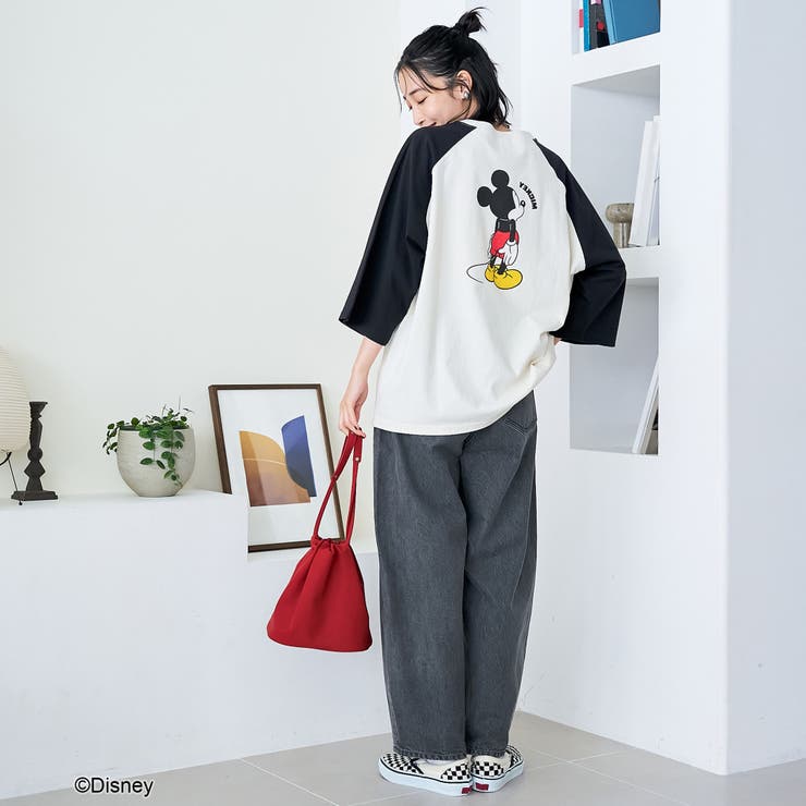 【MICKEY（ミッキー） 別注】ミッキープリント オーバーサイズラグランTシャ… | coen【women】 | 詳細画像4 