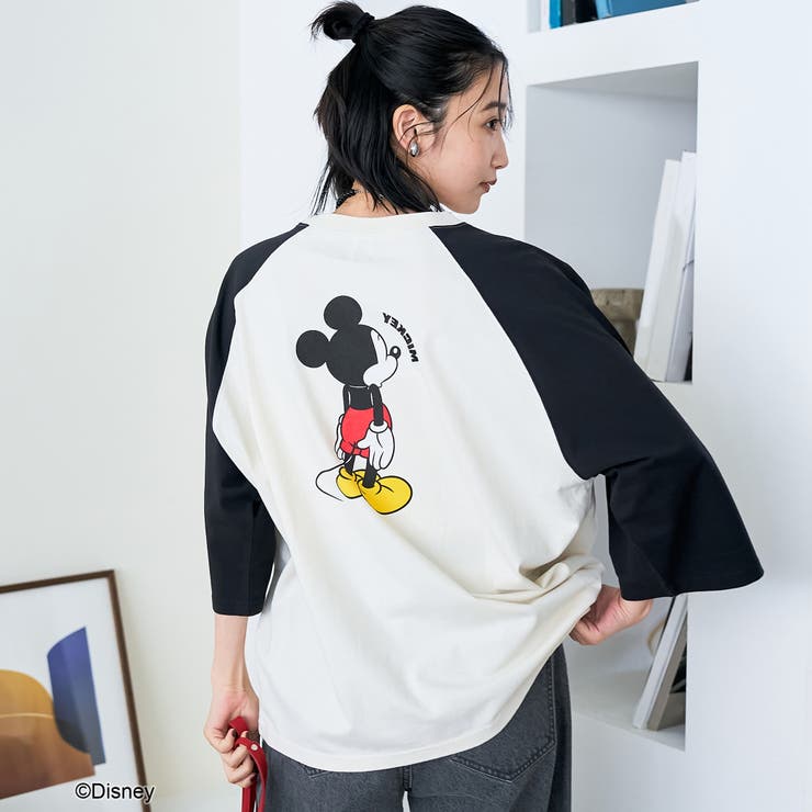 【MICKEY（ミッキー） 別注】ミッキープリント オーバーサイズラグランTシャ… | coen【women】 | 詳細画像6 