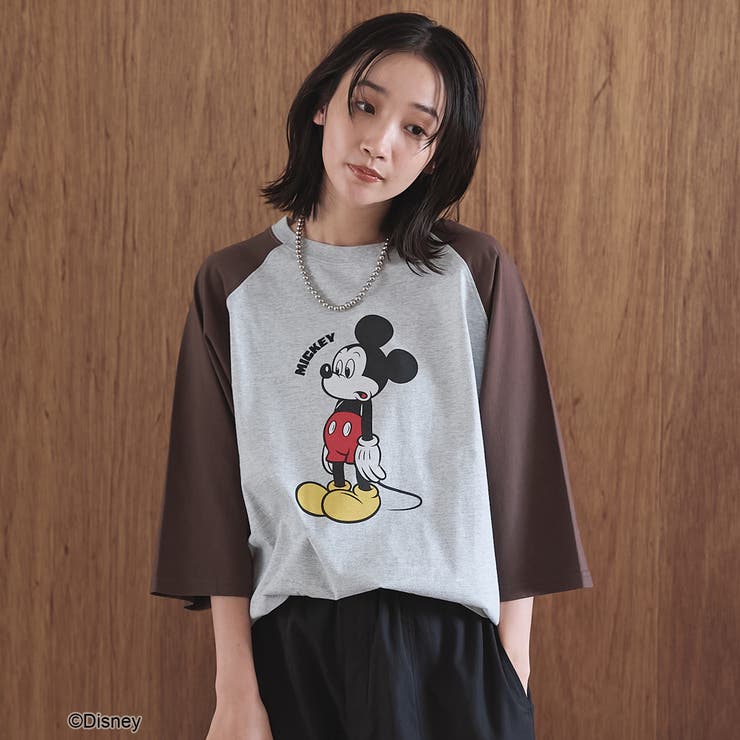 【MICKEY（ミッキー） 別注】ミッキープリント オーバーサイズラグランTシャ… | coen【women】 | 詳細画像9 