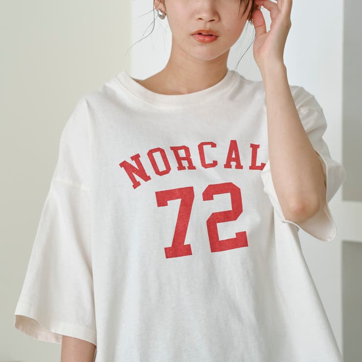 【汗染み軽減】アソートナンバリングロゴプリント オーバーサイズゆるTシャツ | coen【women】 | 詳細画像12 