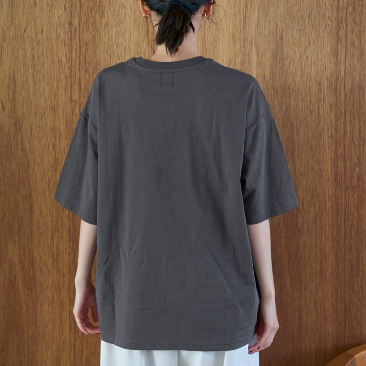 【汗染み軽減】アソートナンバリングロゴプリント オーバーサイズゆるTシャツ | coen【women】 | 詳細画像18 