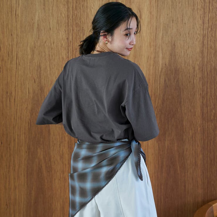 【汗染み軽減】アソートナンバリングロゴプリント オーバーサイズゆるTシャツ | coen【women】 | 詳細画像6 