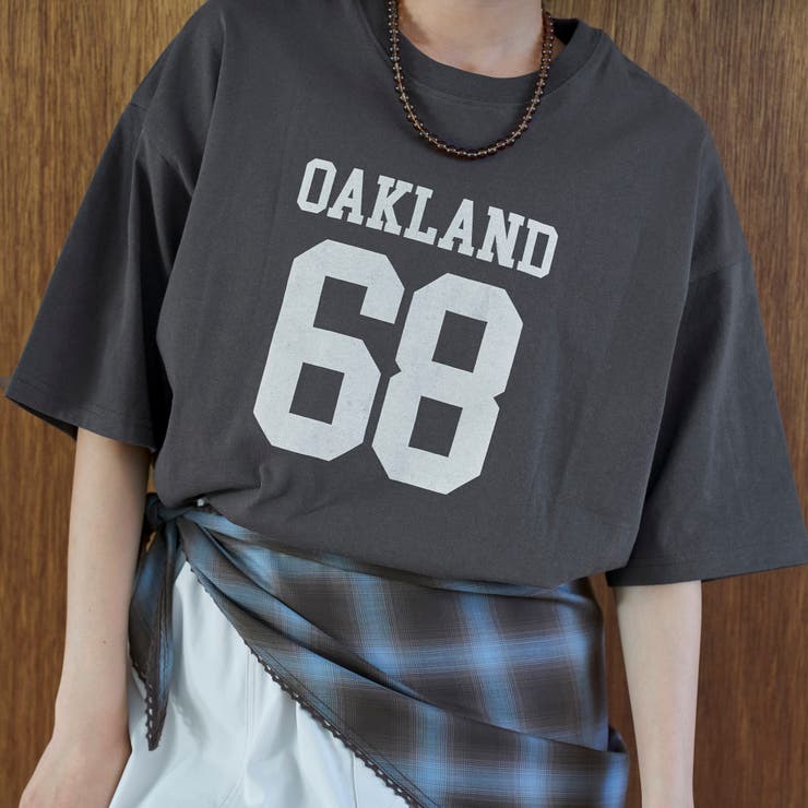【汗染み軽減】アソートナンバリングロゴプリント オーバーサイズゆるTシャツ | coen【women】 | 詳細画像7 