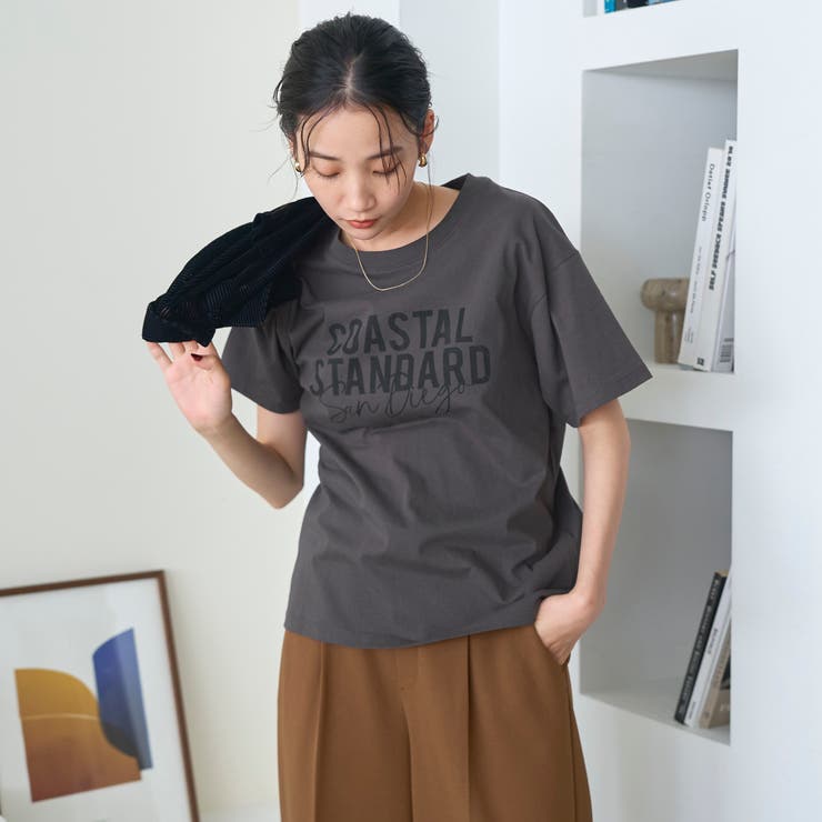 【汗染み軽減】オータムカラー アソートロゴプリントTシャツ | coen【women】 | 詳細画像12 
