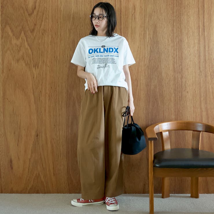 【汗染み軽減】オータムカラー アソートロゴプリントTシャツ | coen【women】 | 詳細画像2 