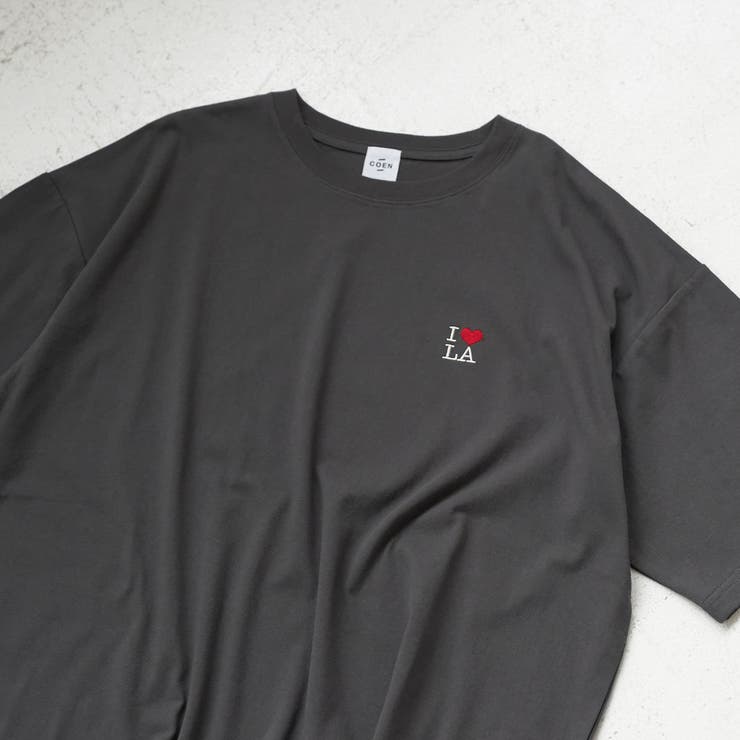 I LOVE LA ワンポイントロゴ刺繍ユニTシャツ | coen【women】 | 詳細画像8 