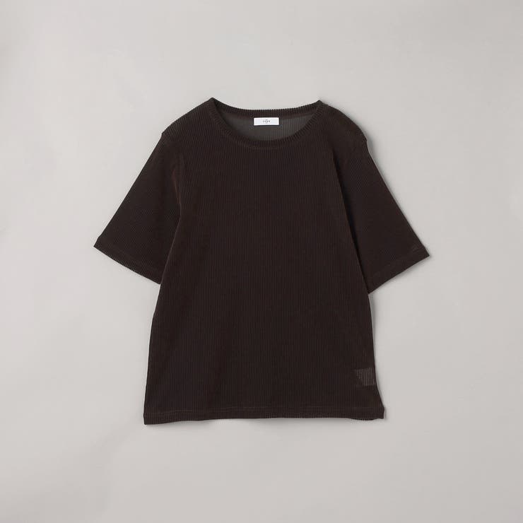 シアーメッシュ フロッキーストライプ半袖Tシャツ | coen【women】 | 詳細画像17 